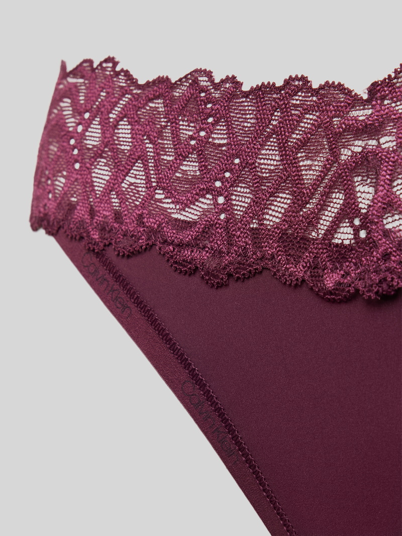 Calvin Klein Underwear String met kantgarnering
