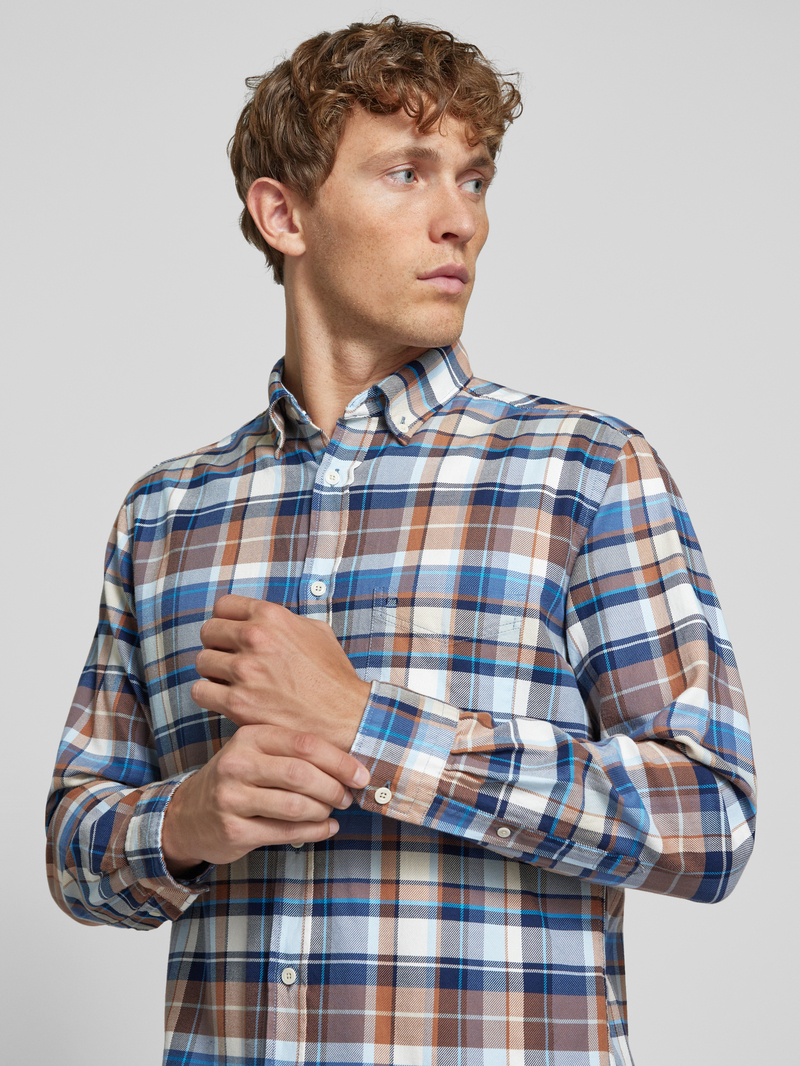 OLYMP Level Five Regular fit vrijetijdsoverhemd met button-downkraag