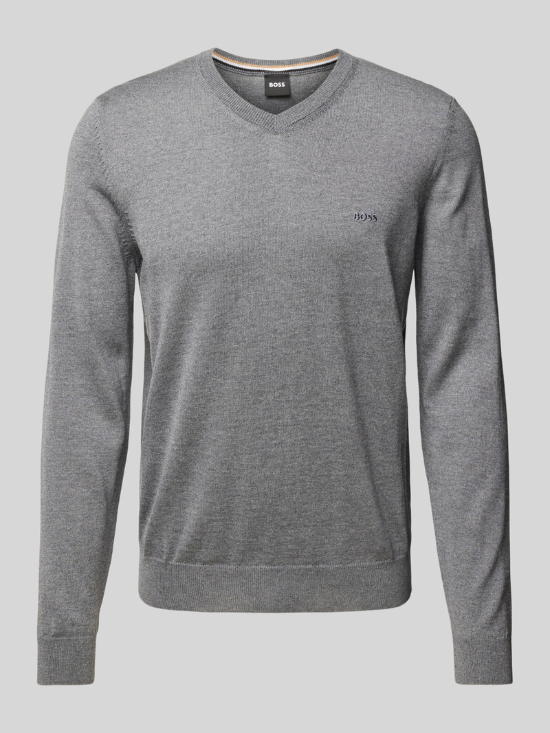 Boss Gebreide pullover van scheerwol, model 'Baram'