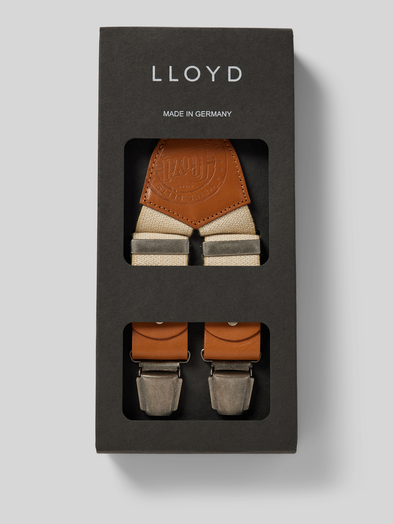 Lloyd Men's Belts Bretels met leren badge