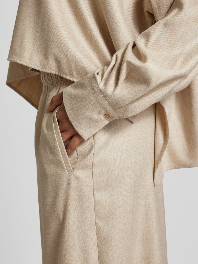 drykorn Wide leg stoffen broek met elastische band model 'CEILING'