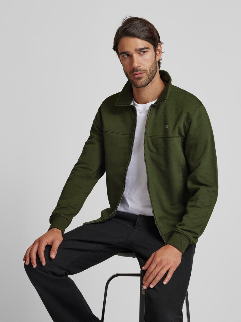 s.Oliver RED LABEL Sweatjack met opstaande kraag