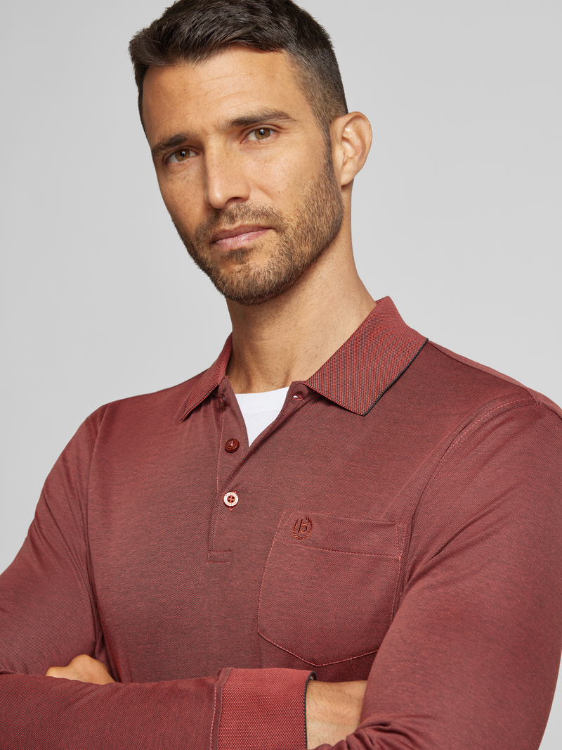 Bugatti Regular fit poloshirt met katoen