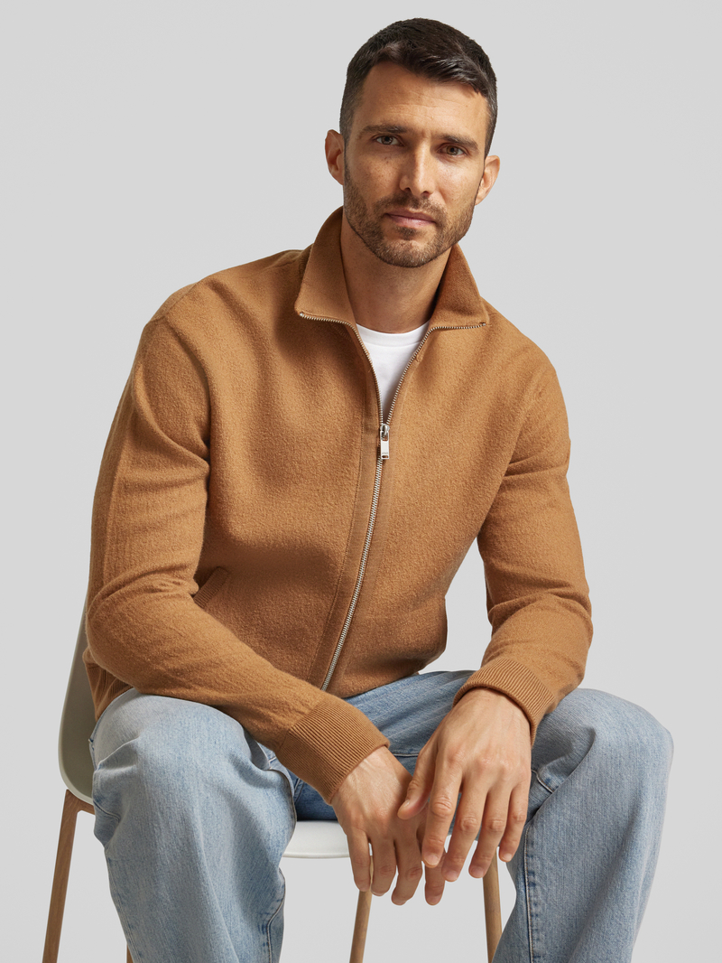 drykorn Gebreid jack met ritssluiting model 'Janor'