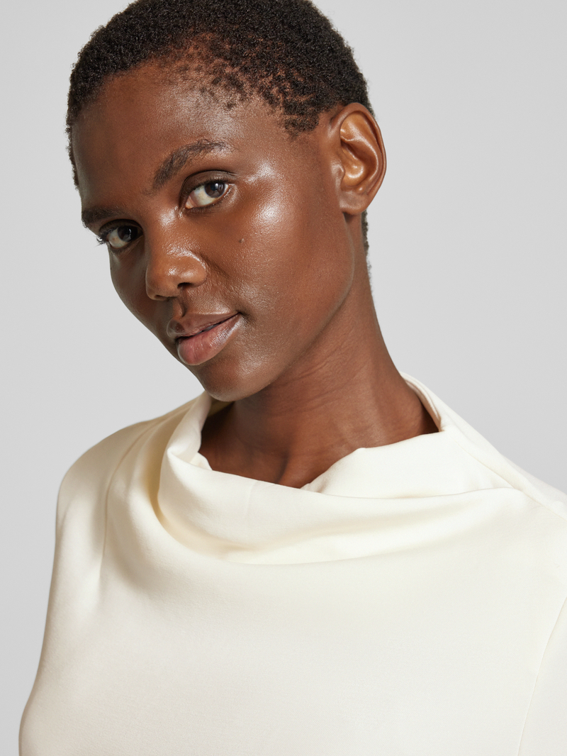 s.Oliver BLACK LABEL Sweatshirt met watervalhals