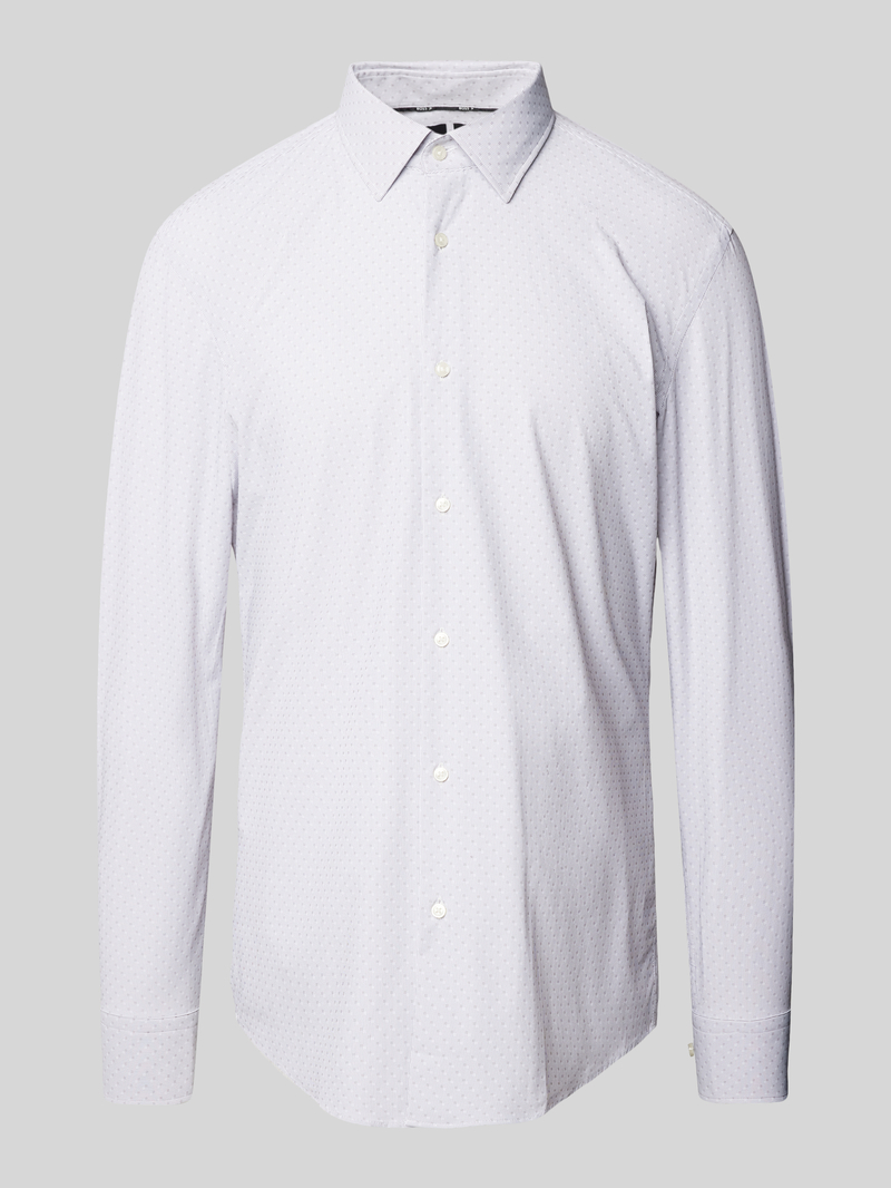 Boss Slim fit zakelijk overhemd met kentkraag model 'Hank'