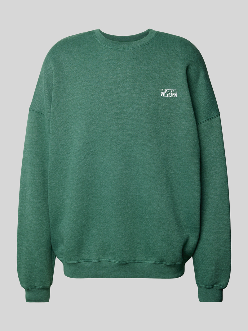 American vintage Sweatshirt met labelprint model 'DOVEN'