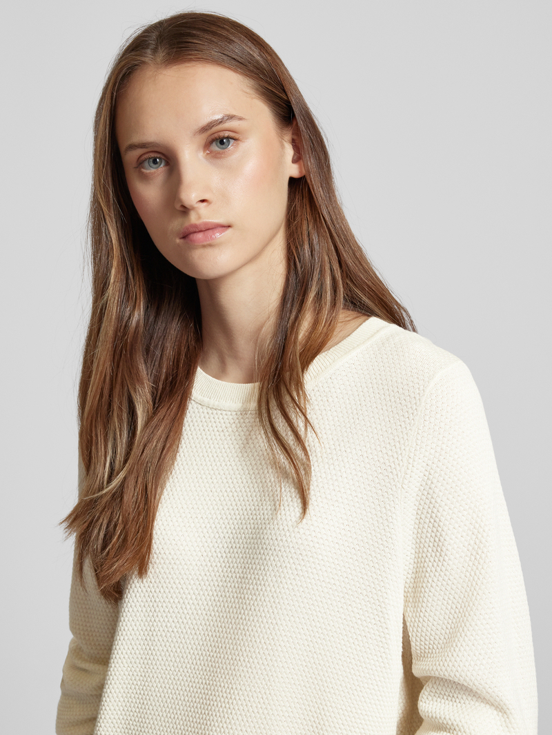 QS Gebreide pullover met pofmouwen