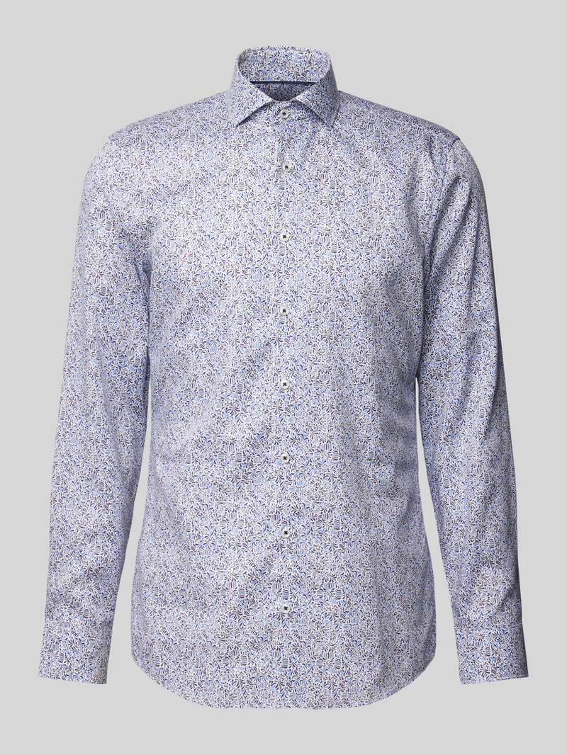 Eterna Slim fit zakelijk overhemd met haaikraag