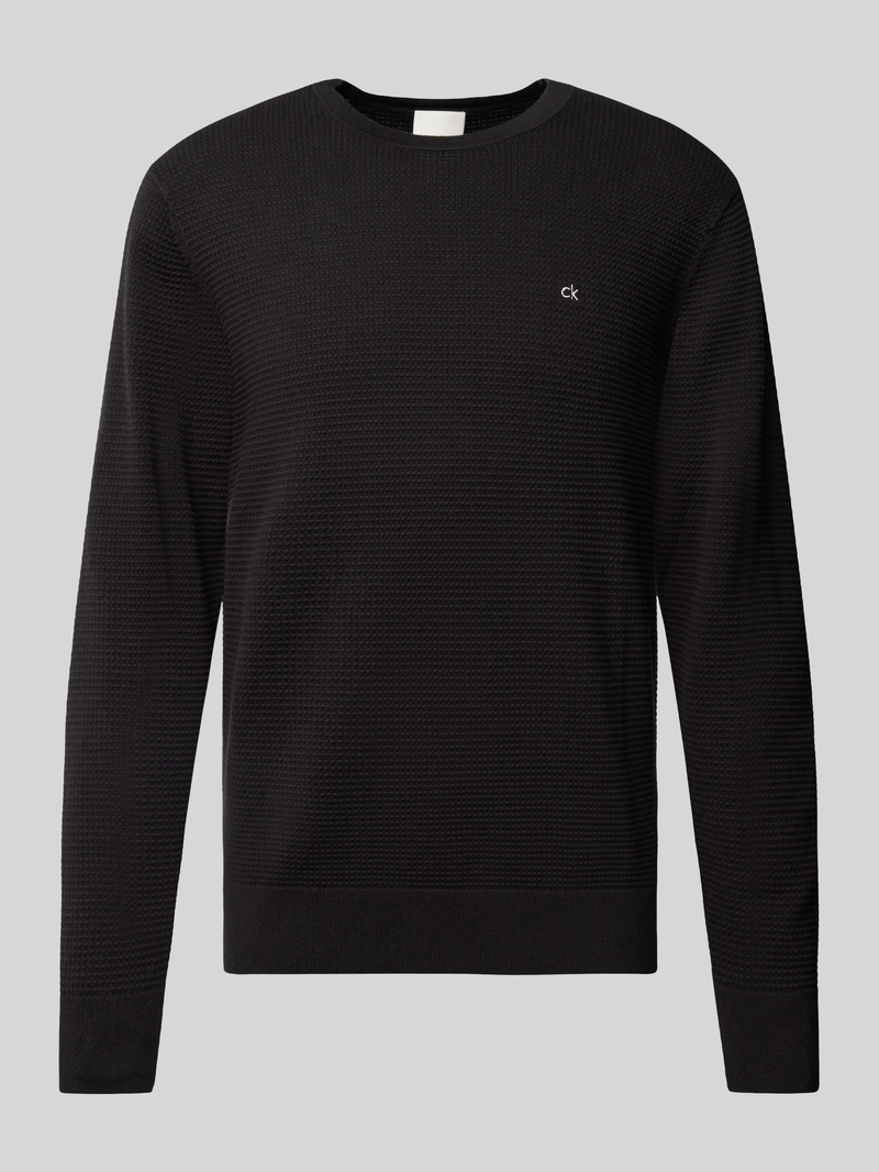 CK Calvin Klein Gebreide pullover met labelstitching
