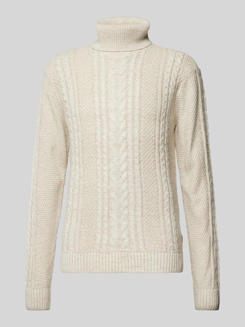 Blend Gebreide pullover met kabelpatroon