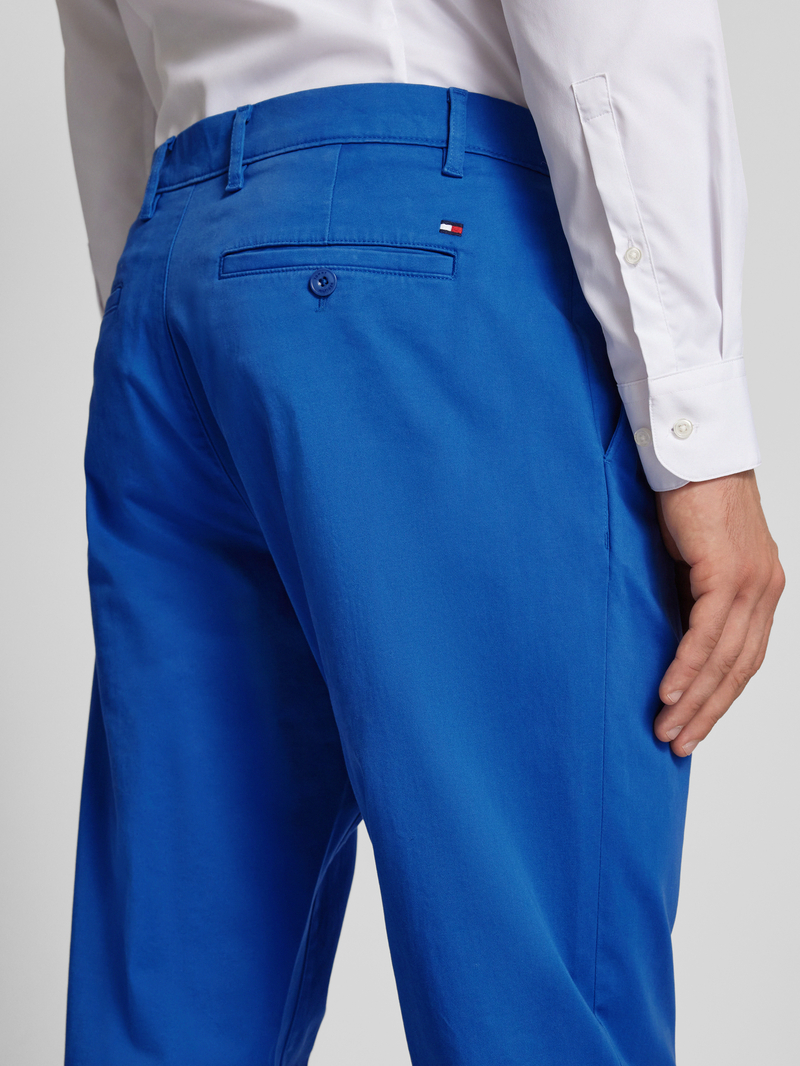 Tommy Hilfiger Slim fit chino met knoop- en ritssluiting model 'HARLEM'