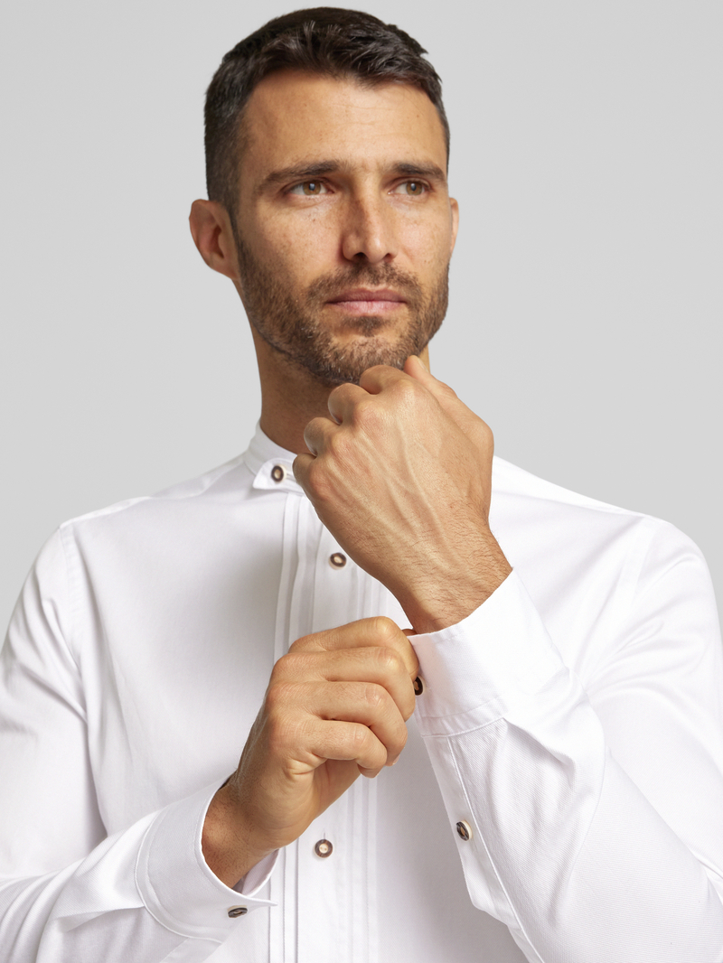 Boss Slim fit zakelijk overhemd met opstaande kraag