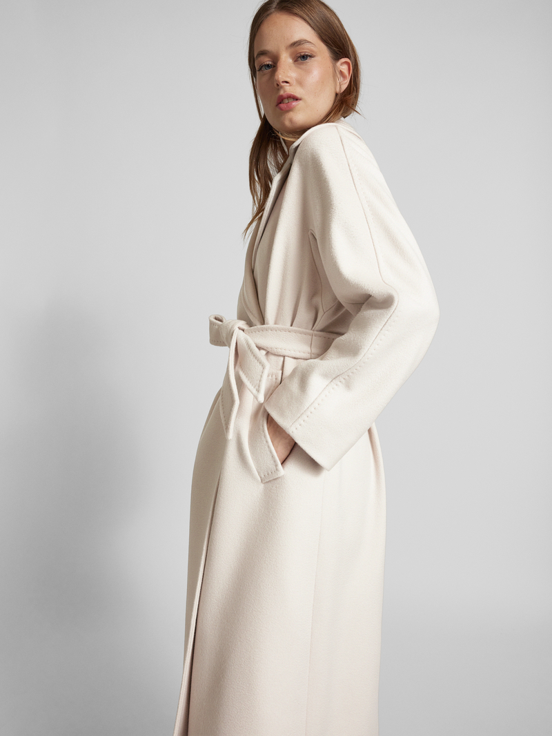 Weekend Max Mara Lange jas met platte kraag model 'RESINA'