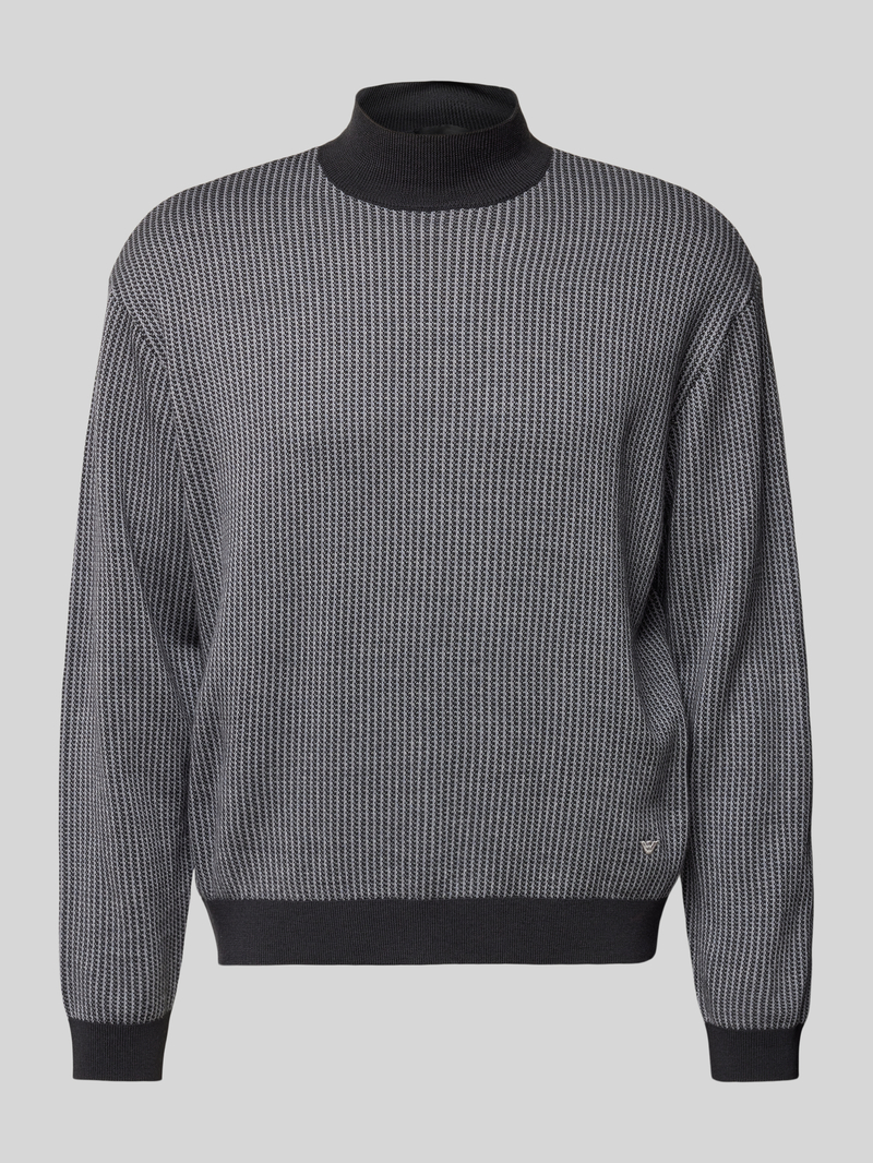 Emporio Armani Gebreide pullover met ribboorden