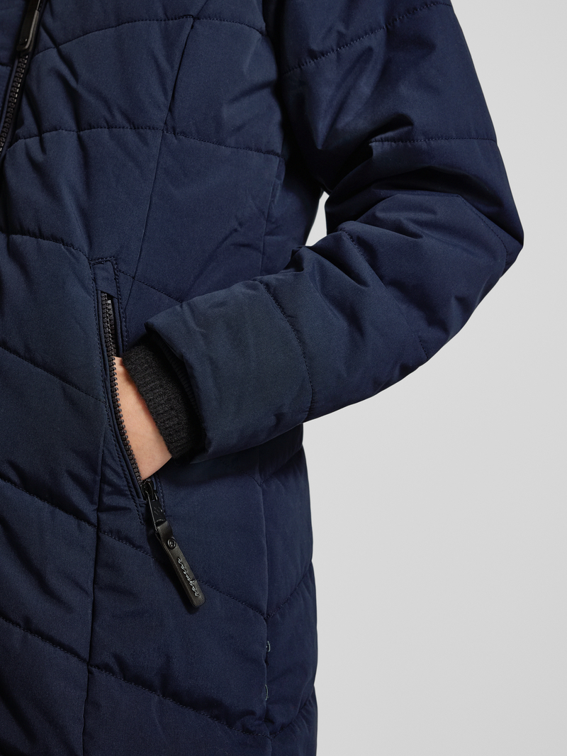 Ragwear Gewatteerde lange jas met tweewegsritssluiting model 'Dizzie'