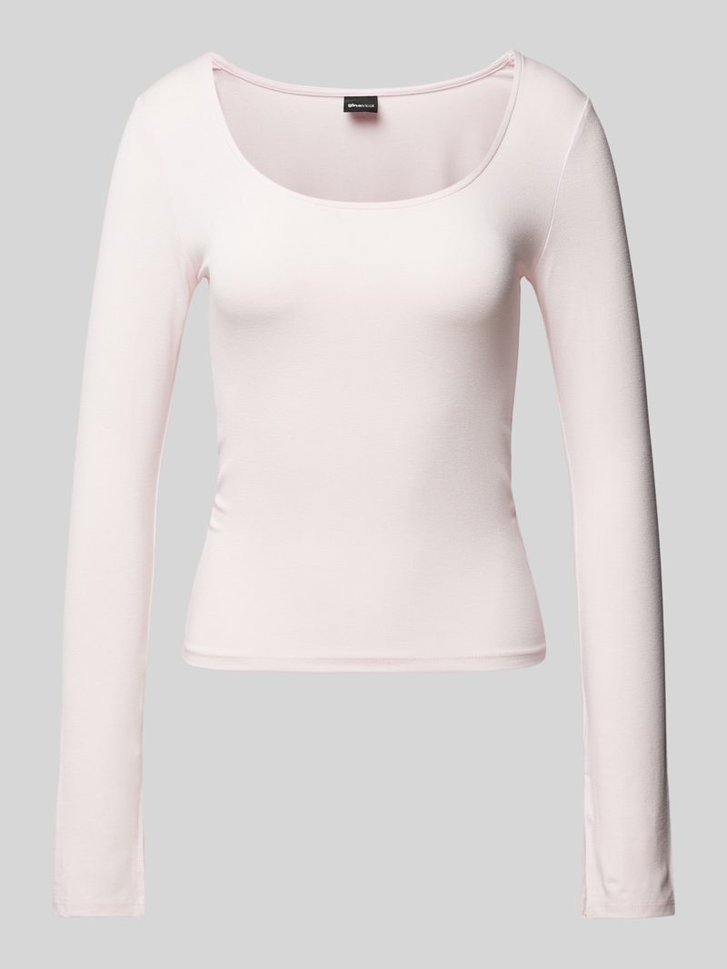 Gina Tricot Shirt met lange mouwen met boothals