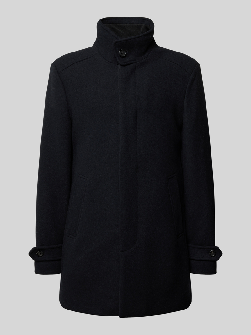 Selected Homme Lange jas met opstaande kraag model 'NEW REUBEN'