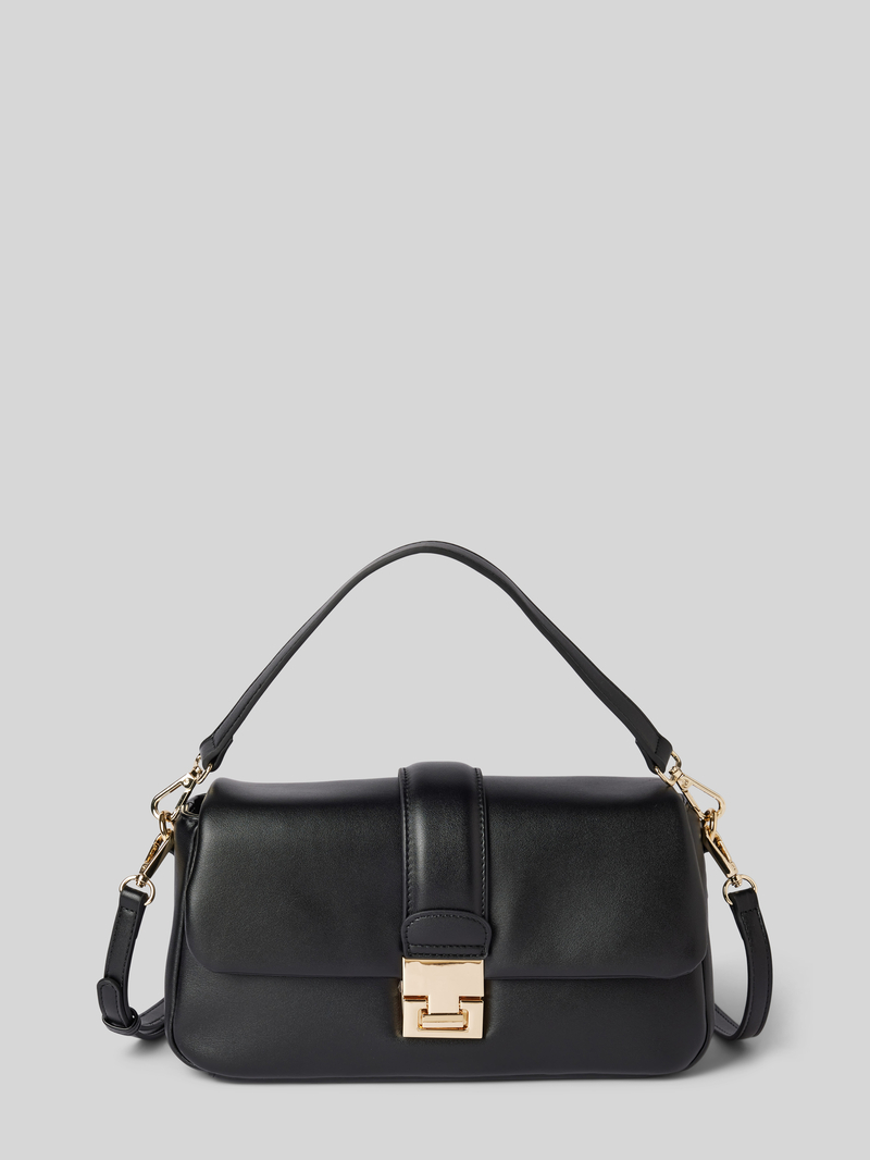 Seidenfelt Handtas in leerlook model 'DALARNA'