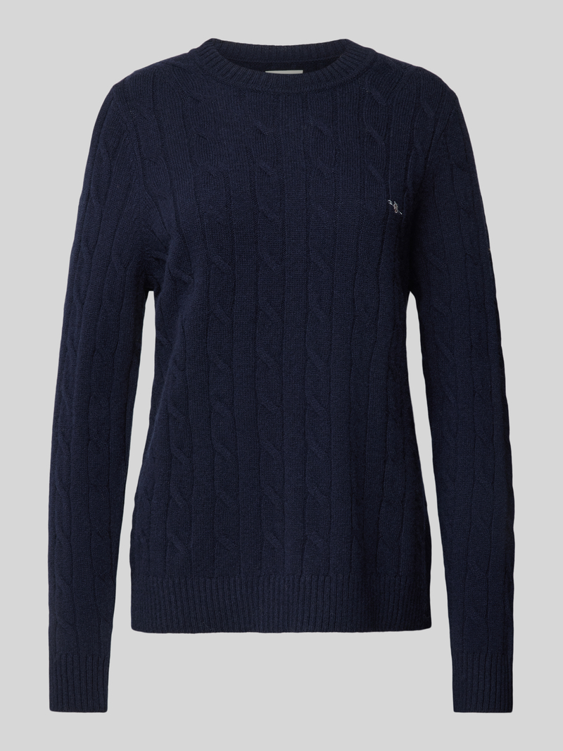 Gant Gebreide pullover met kabelpatroon