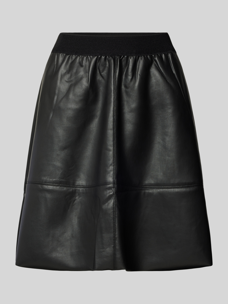 Kaffe Minirok in leerlook model 'mikka'