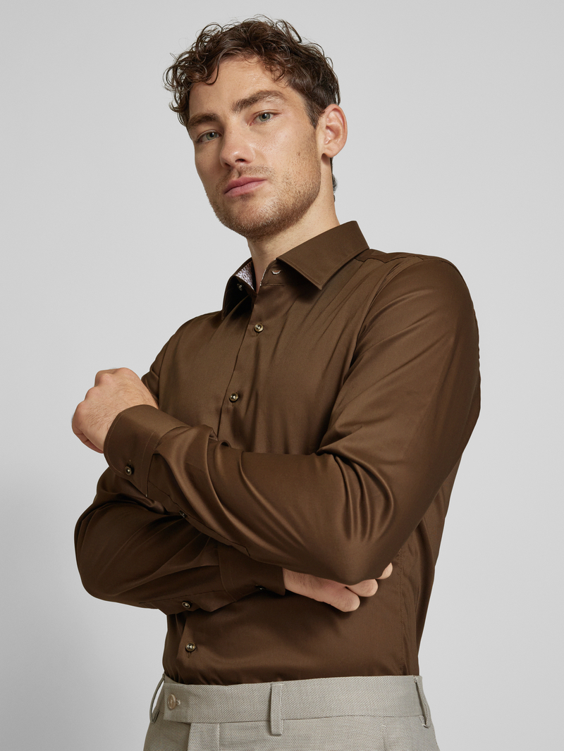 Boss Slim fit zakelijk overhemd met knoopsluiting