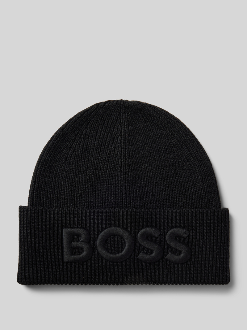 Boss Beanie met labelstitching model 'Afox'