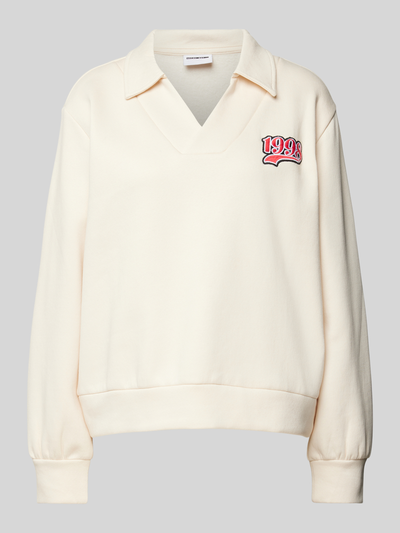 Noisy May Sweatshirt met stitching model 'BELIEVE'