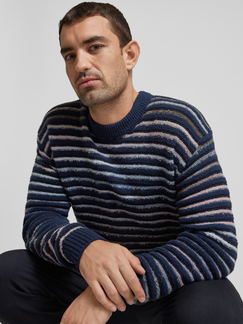 Boss Orange Gebreide pullover met ronde hals model 'Aturn'