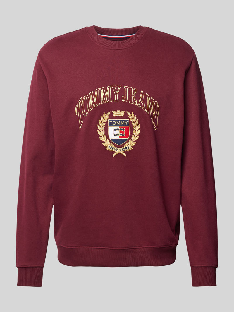 Tommy Jeans Regular fit sweatshirt met labelstitching