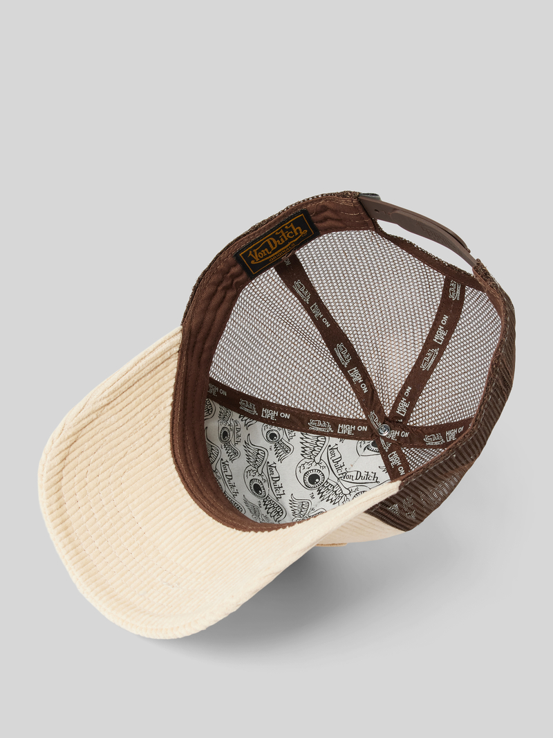Von Dutch Trucker-pet met structuurmotief model 'BOSTON CORDUROY'