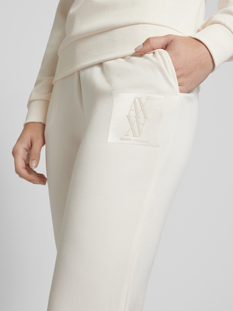 Armani Exchange Tapered fit sweatpants met labelprint