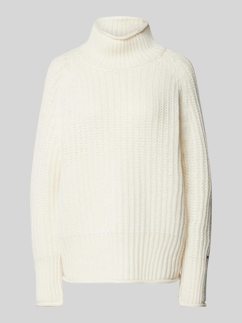 Tommy Hilfiger Gebreide pullover met opstaande kraag