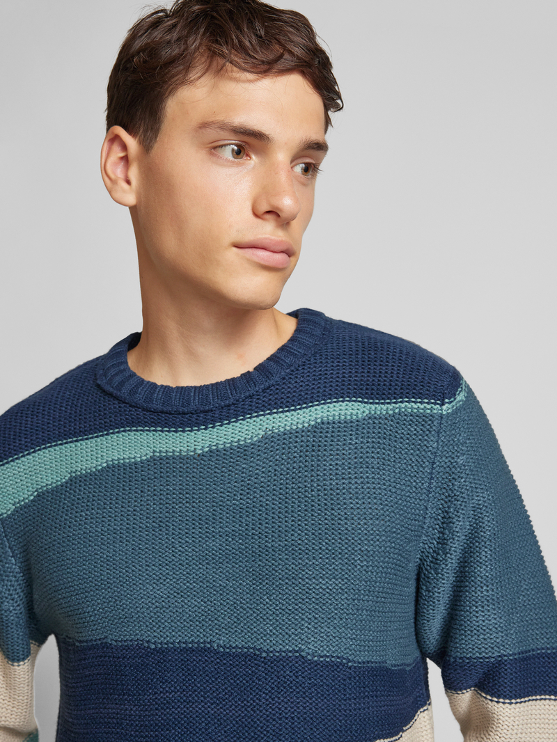 Blend Gebreide pullover met structuurmotief