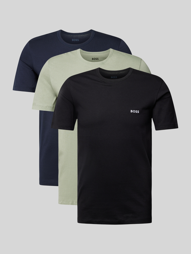 Boss T-shirt met labelstitching