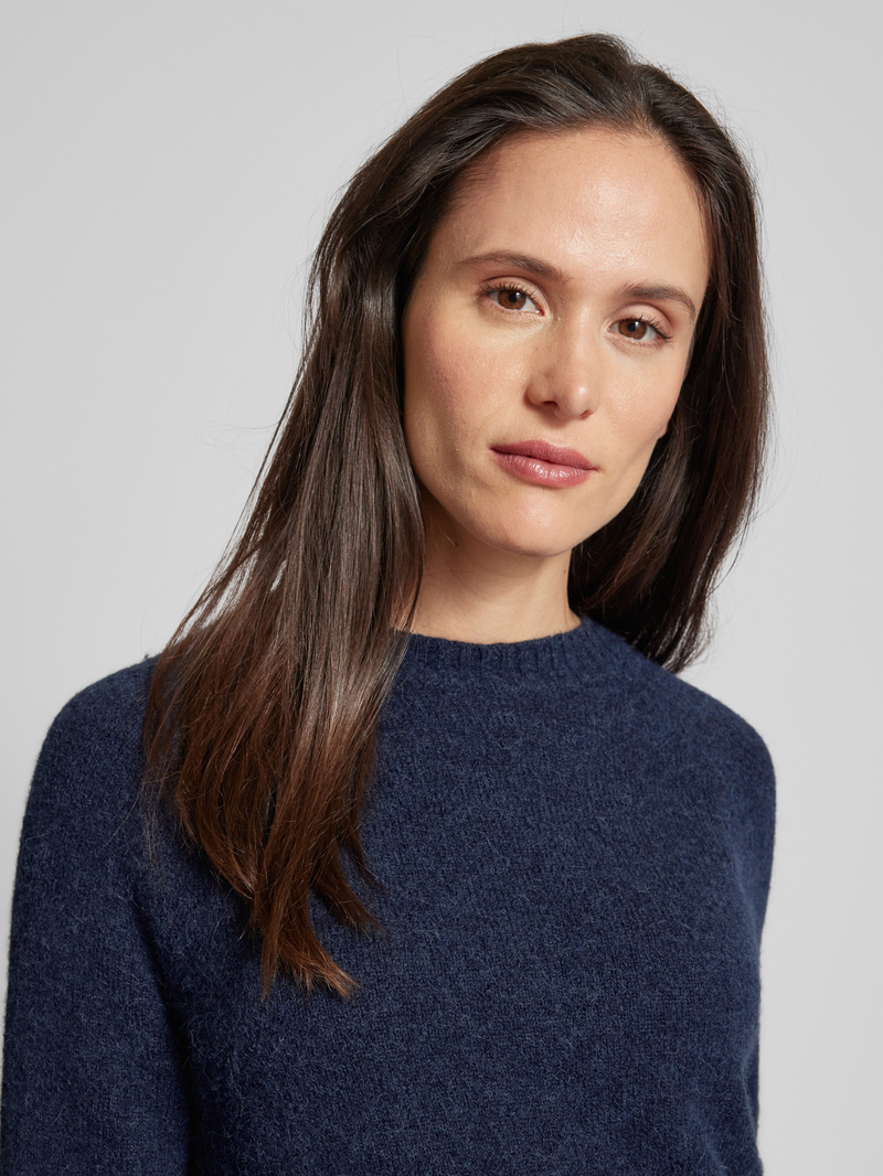 Boss Gebreide pullover van alpacamix met ronde hals
