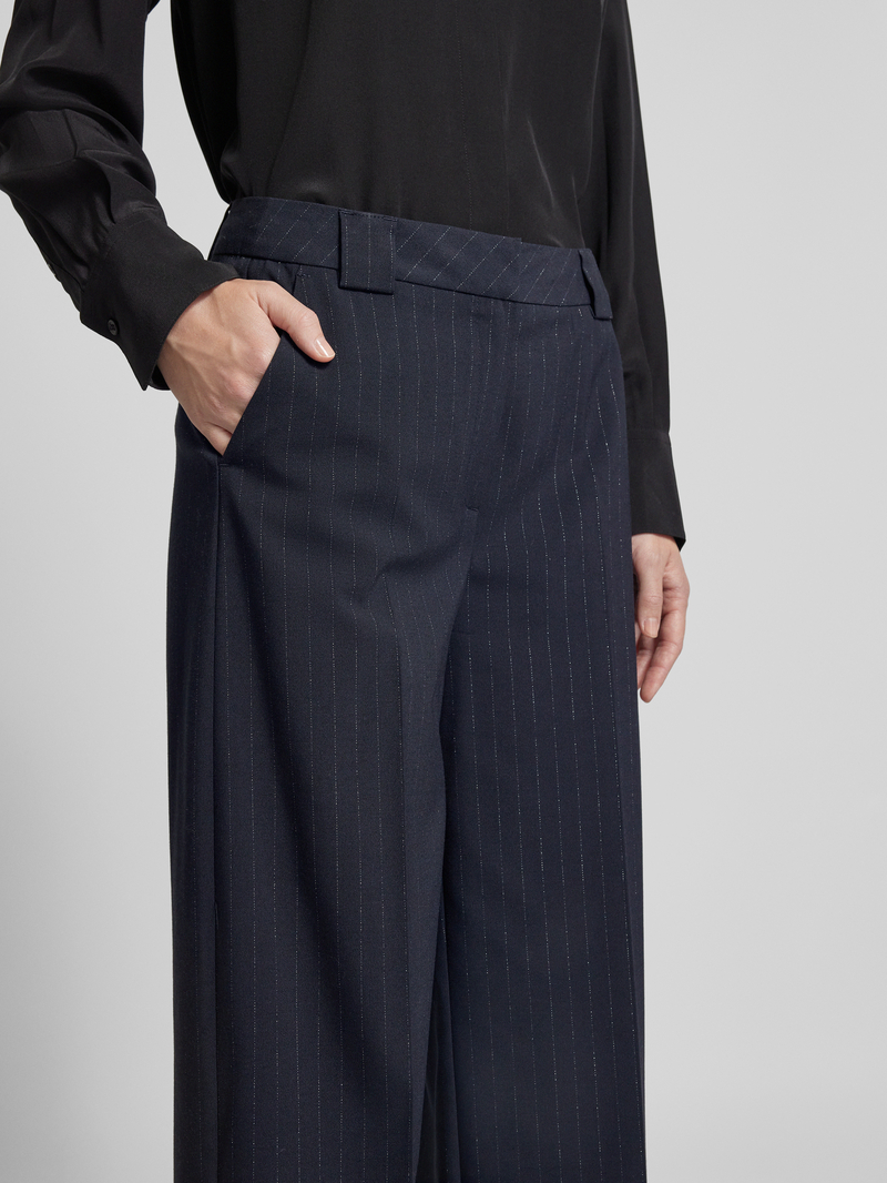 comma Regular fit stoffen broek met persplooien
