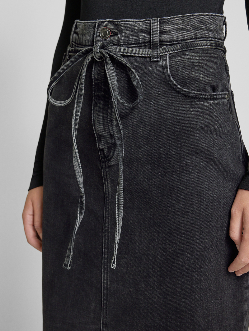 HUGO Jeansrock met stolpplooien model 'Gatje'