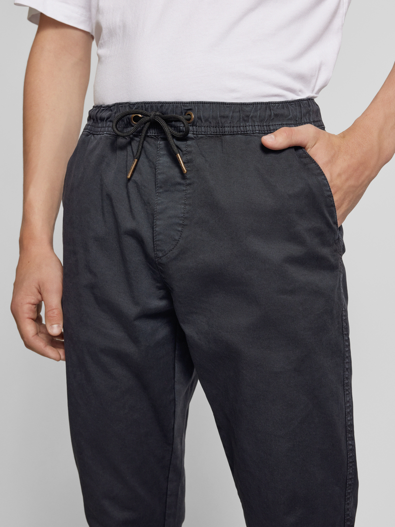 Blend Stoffen broek met elastische band model 'NIMBU'