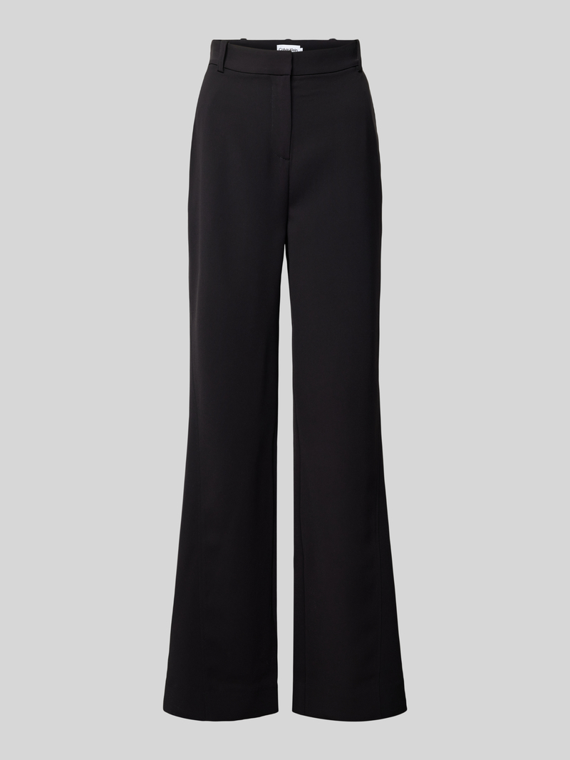 Calvin Klein Womenswear Wide leg stoffen broek met riemlussen