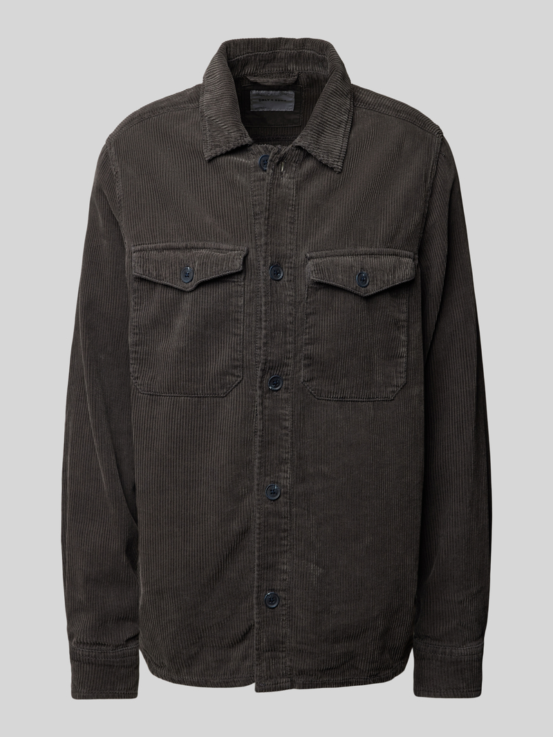 Only & Sons Regular fit vrijetijdsoverhemd van corduroy, model 'MARLOW'