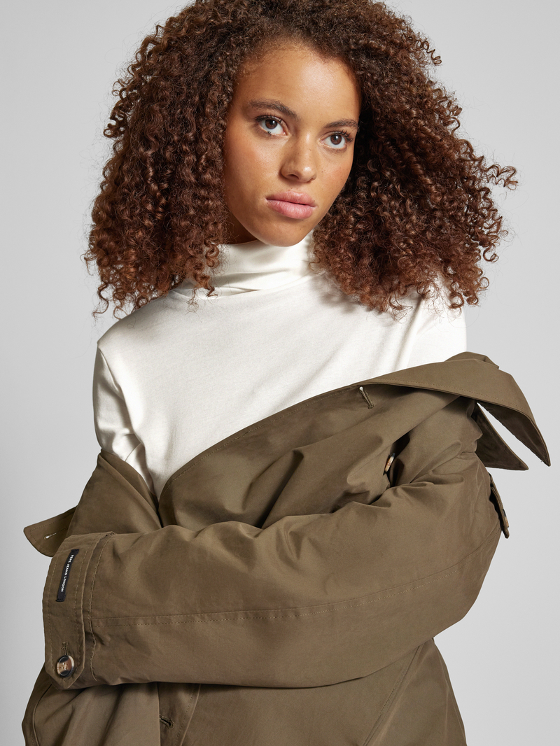 QS Shirt met lange mouwen en geribde ronde hals model 'Rolli'