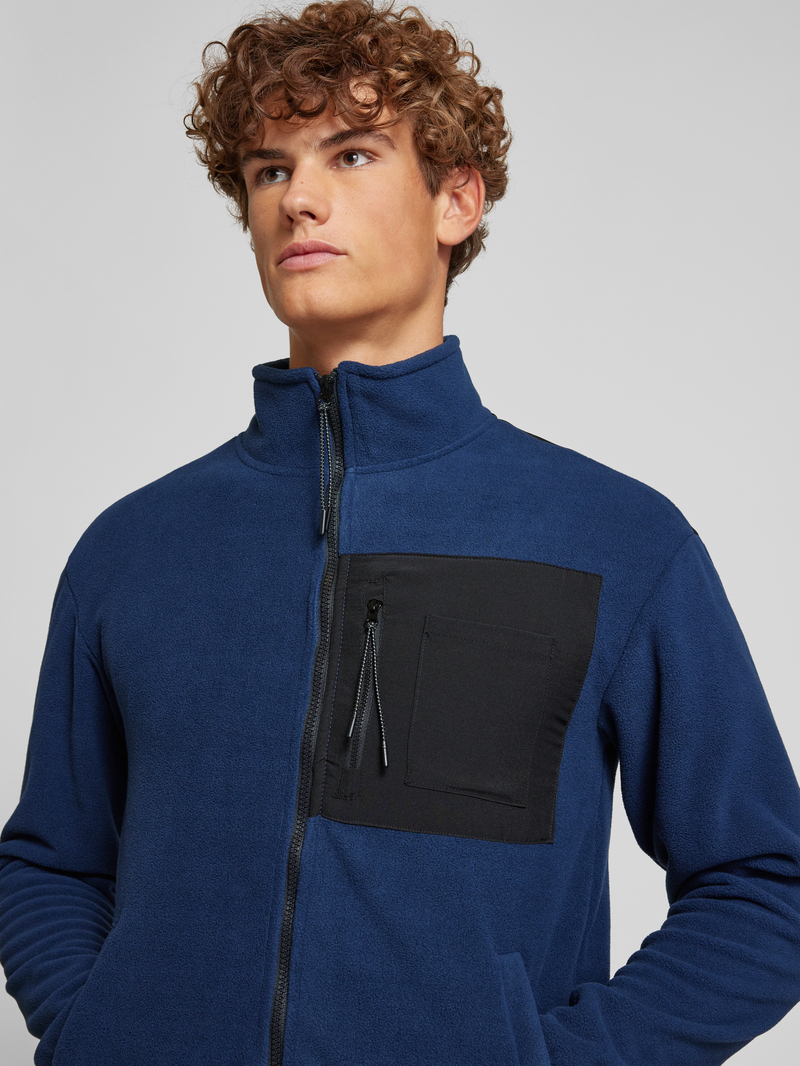 Blend Fleecejack met borstzak
