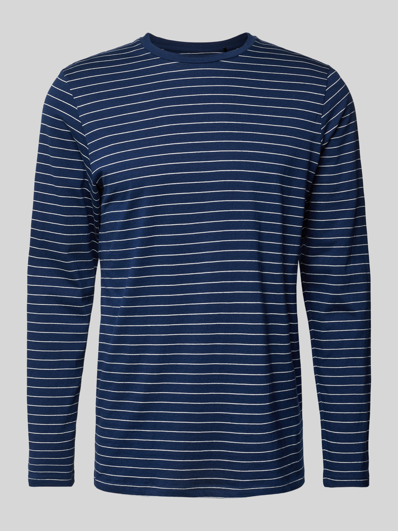 Schiesser Pyjamabovendeel met geribde ronde hals