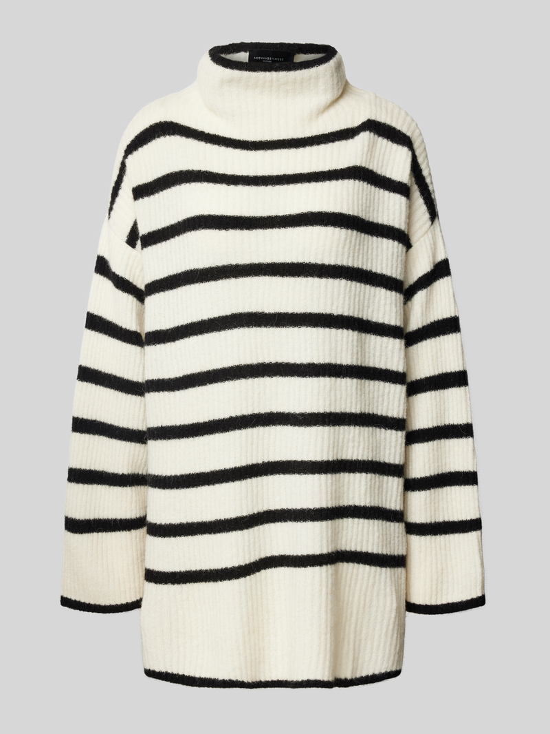 Copenhagen Muse Gebreide pullover met opstaande kraag model 'BIANCA'