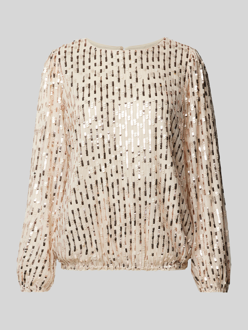 comma Regular fit blouseshirt met pailletten