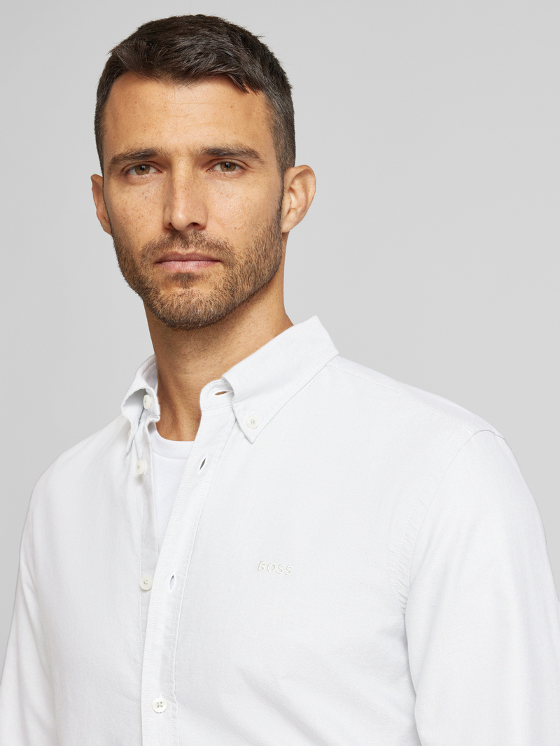 Boss Regular fit vrijetijdsoverhemd met button-downkraag model 'Roan'
