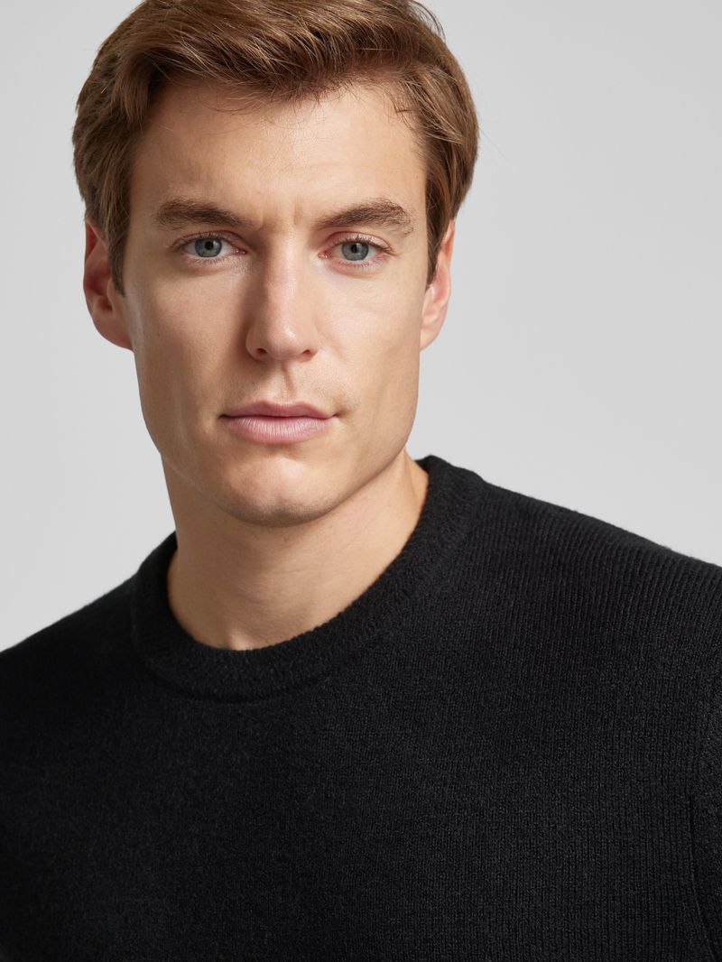 Scotch & Soda Regular fit gebreide pullover met ronde hals