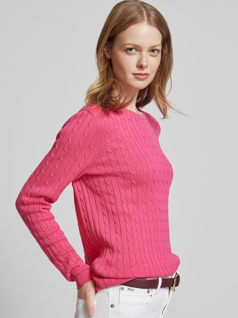 Christian Berg Woman Gebreide pullover met kabelpatroon