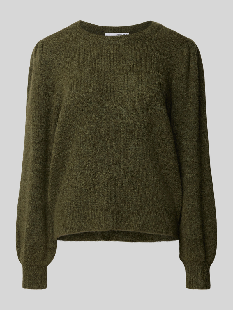 Selected Femme Gebreide pullover met ballonmouwen, model 'SLFLULU'